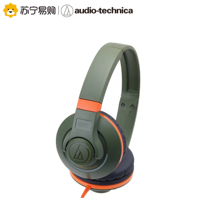 铁三角(Audio-technica)ATH-S300 KH便携式头戴耳机便利的单边出线材风格展现强劲低音音效 卡其色