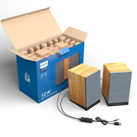 Philips飞利浦SPA36W电脑音箱家用音响低音炮台式电脑usb小音箱笔记本超重低音hifi多媒体2.0高保真木质