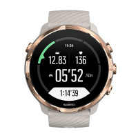 松拓Suunto颂拓7玫瑰白金智能手表音乐支付户外跑步 安卓运动双系统腕表男女通用SS050396000