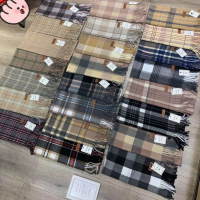 格纹围巾