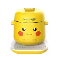 美的(Midea)美的电炖锅皮卡丘皮神联名款电炖盅煲汤锅燕窝炖盅柠檬黄-宝可梦联名款 MD-DZ08E103PK
