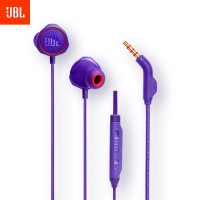 JBL QUANTUM50 入耳式游戏耳机有线带麦克风 switch耳机手机语音通话通用耳麦 神秘紫