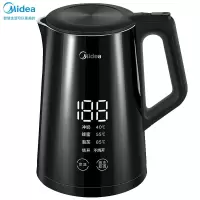 美的(Midea)电水壶电热水瓶烧水壶开水壶304不锈钢智能控温双温度显示全钢电热水壶MK-SH15Power508B