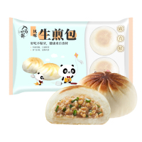 入口为鲜广式茶楼早点生煎包 冷冻面食品速冻早餐加热即食240g/袋*3袋