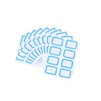 沪花4横2竖自粘性标贴(蓝色/10张/本)28*68mm/8个