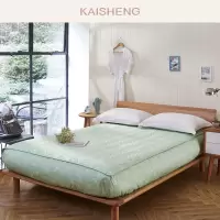 凯盛家纺 全棉舒适床笠式席梦思保护垫 单双人床垫简约纯棉床护垫(吉维尼)