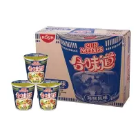 晋唐日清 方便面 合味道 海鲜味 方便面84g*12杯整箱装