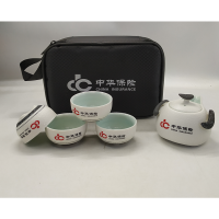 5头雪花瓷企鹅壶