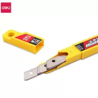 得力(deli) M 2012小号美工刀片10片/盒 10盒/装