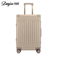 丹爵(DANJUE)铝镁合金TSA海关锁万向静音轮拉杆箱D58-26寸钛金色