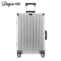 丹爵(DANJUE)万向轮拉杆箱TSA海关密码锁防摔静音耐磨D38-24寸银色