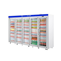 雅绅宝 平头分体展示柜 五门 3220*700*2100mm