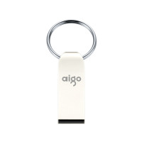 爱国者(aigo) 32GB USB2.0 U盘 U268迷你款 银色 金属车载U盘 3个装