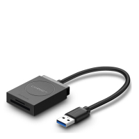 绿联 USB3.0高速读卡器 SD/TF二合一多功能读卡器 黑色