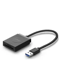 绿联 USB3.0高速读卡器 SD/TF二合一多功能读卡器 黑色