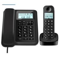 数字无绳电话机 无线座机 子母机 办公家用 屏幕白色背光 DCTG167一拖一黑色 飞利浦