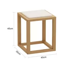 茶桌椅实木简约现代新中式方凳(40*30*45cm),2条装
