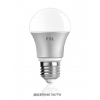 佛山照明 FSL A60球泡 5W/3000K 单个 超炫系列LED A60球泡 5W 3000K E27 单个