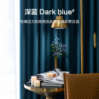 [罗莱][成品窗帘韩褶S钩][卧室客厅满墙落地窗帘]遮光隔热轻奢ins风 挂钩式北欧简约现代2021年新款全遮光