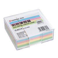 齐心(COMIX) C4215 彩色便签盒便签纸盒 单个装