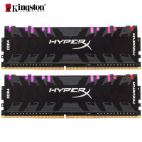 金士顿 DDR4 3200 16GB(8G×2)套装 台式机内存条 骇客神条 Predator掠食者系列 RGB灯条