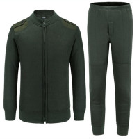 橄榄绿毛衣裤(套)