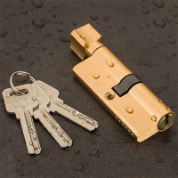 木门锁芯大号9cm长,不锈钢色(XF)