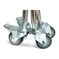 安赛瑞(SAFEWARE)线网货架脚轮 pvc 3寸(4个装)灰色