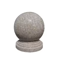 安赛瑞(SAFEWARE)路障石球 花岗石 褐红色 直径50cm 200KG 1个装