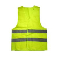 安赛瑞(SAFEWARE)经济型反光背心（5件装）均码 荧光绿 涤纶面料
