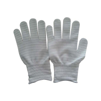 ANSEN/安森 13针涤纶防静电点塑手套 AS1014 S -L 副 LN