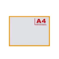 安赛瑞(SAFEWARE)磁性A4文件保护套(10个装)黄色 PVC材质