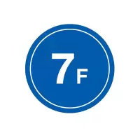 安赛瑞(SAFEWARE)楼层指示标识(7F)Φ45cm 塑料板