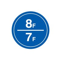 安赛瑞(SAFEWARE)楼层指示标识(8F/7F)Φ30cm 塑料板