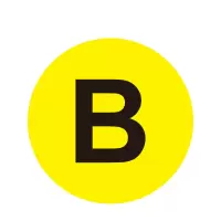 安赛瑞(SAFEWARE)耐磨库位编号地贴(B)Φ20cm 耐磨PC材料