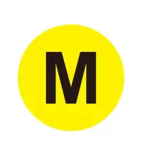 安赛瑞(SAFEWARE)耐磨库位编号地贴（M）Φ20cm 耐磨PC材料