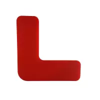 安赛瑞(SAFEWARE)重载型5S管理地贴(L型)10片装 红色