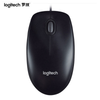 罗技(Logitech) M90 有线鼠标 办公鼠标 对称鼠标 即插即用 黑色
