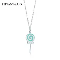 TIFFANY&CO.蒂芙尼 Blue®系列:Tiffany可爱棒棒糖造型S925银项链