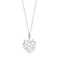TIFFANY&CO.蒂芙尼Paloma Picasso™系列:Tiffany 925银橄榄叶造型银项链