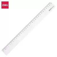 得力 6230 30CM直尺 30cm办公通用直尺 测量绘图尺子 (一把装)可定制