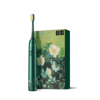 素士声波电动牙刷X3U 梵高版 绿野玫瑰
