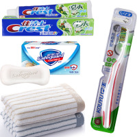 清洁用品(毛巾 牙刷 牙膏 香皂)套装