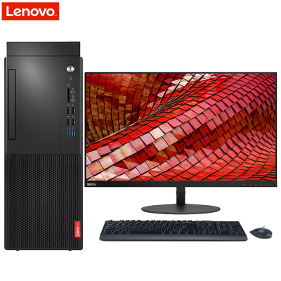 联想(Lenovo)启天M420台式电脑套机配27英寸P27i显示器（i3-9100 8GB 1TB 集显 无光驱 W10h）三年保修