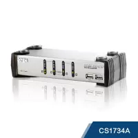 宏正(ATEN) 4端口USBKVM多电脑切换器带音频功能 CS1734A(套)