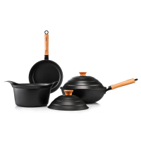 赫曼德 日尔曼公爵五件套厨房礼品厨具 炒锅汤锅煎锅 HD-TZ140