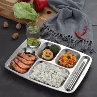 不锈钢加厚快餐盘