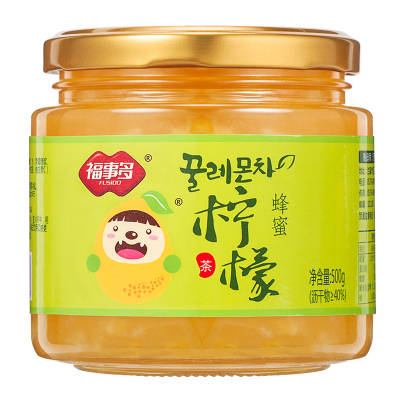 福事多蜂蜜柚子茶500g冲饮泡水喝的冲泡饮料韩式水果茶饮随身便携