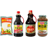 厨邦 调味品礼盒 4件套 (老抽 / 生抽 / 味精 / 黄豆酱)