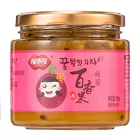 福事多蜂蜜百香果茶500g冲饮泡水喝的冲泡饮品韩式水果茶酱柚子花果